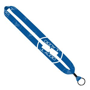 1" Dye-Sublimated Lanyard with Metal Crimp & Metal Split-Ring 1 1" Dye-Sublimated Lanyard with Metal Crimp & Metal Split-Ring 1