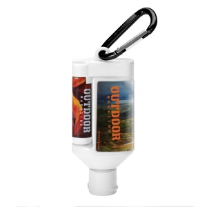1.9 oz Duo Bottle SPF 30 Sunscreen + SPF 15 Lip Balm + Carabiner 1 1.9 oz Duo Bottle SPF 30 Sunscreen + SPF 15 Lip Balm + Carabiner 1