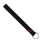 Hayward Leather Wrist Keychain with Metal Split-Ring - Black Light Rust Blank Hayward Leather Wrist Keychain with Metal Split-Ring - Black Light Rust Blank