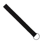 Hayward Leather Wrist Keychain with Metal Split-Ring - Black Black Blank Hayward Leather Wrist Keychain with Metal Split-Ring - Black Black Blank