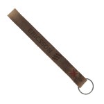 Hayward Leather Wrist Keychain with Metal Split-Ring - Distressed Brown Country Red Hayward Leather Wrist Keychain with Metal Split-Ring - Distressed Brown Country Red