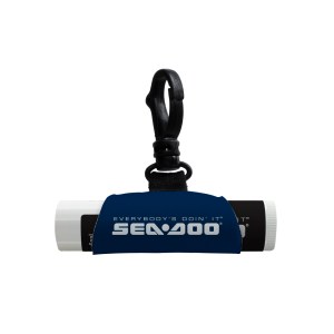 Spf 15 Lip Balm In White Tube + Neoprene Lip Balm Sleeve With Swivel Snap Hook 1 Spf 15 Lip Balm In White Tube + Neoprene Lip Balm Sleeve With Swivel Snap Hook 1