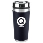Leatherette Tumbler - 16 Oz. - Navy Screen Print Leatherette Tumbler - 16 Oz. - Navy Screen Print