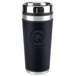 Leatherette Tumbler - 16 Oz. - Navy Debossed Leatherette Tumbler - 16 Oz. - Navy Debossed
