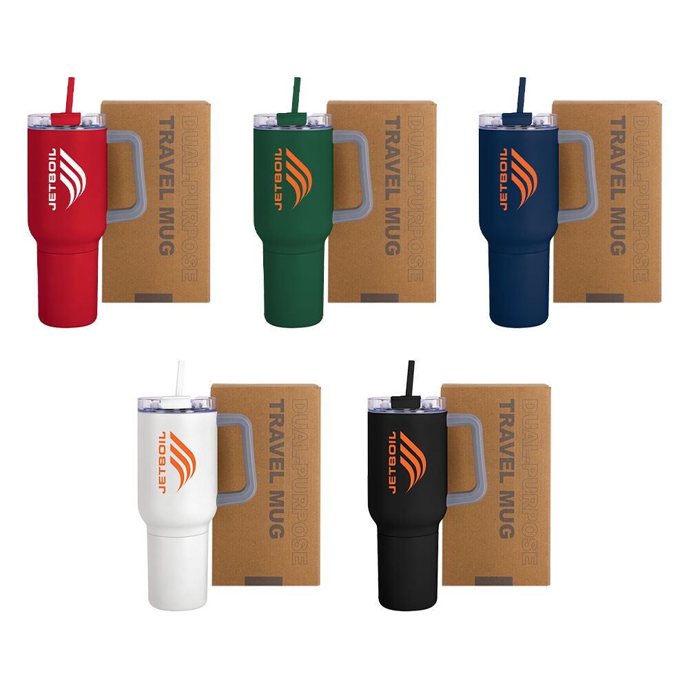 Key West 22 oz SS Travel Mug w/Can Cooler 1