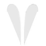 IMPORT 10' Single Sided Teardrop Flag with Ground Spike 2 IMPORT 10' Single Sided Teardrop Flag with Ground Spike 2