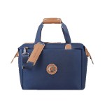 Delsey Paris Weekender Travel Bag - Navy Blue, Brown Delsey Paris Weekender Travel Bag - Navy Blue, Brown
