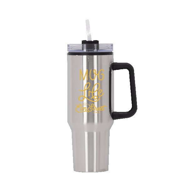 Behemoth 40 oz. Hugo Plastic Interior Stainless Steel Travel Mug 1