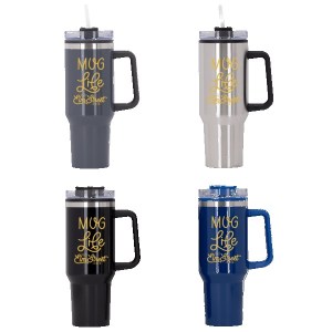Behemoth 40 oz. Hugo Plastic Interior Stainless Steel Travel Mug 1 Behemoth 40 oz. Hugo Plastic Interior Stainless Steel Travel Mug 1