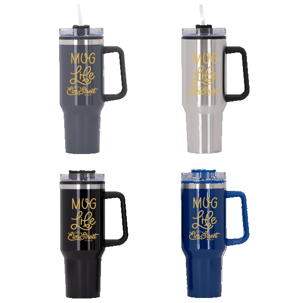 Behemoth 40 oz. Hugo Plastic Interior Stainless Steel Travel Mug 1 Behemoth 40 oz. Hugo Plastic Interior Stainless Steel Travel Mug 1