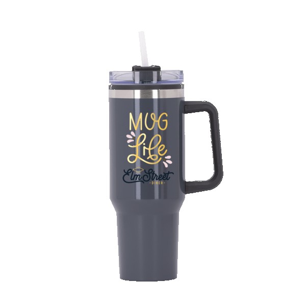 Behemoth 40 oz. Hugo Plastic Interior Stainless Steel Travel Mug 1