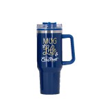 Behemoth 40 oz. Hugo Plastic Interior Stainless Steel Travel Mug - Blue Spectrum Digital Print Behemoth 40 oz. Hugo Plastic Interior Stainless Steel Travel Mug - Blue Spectrum Digital Print