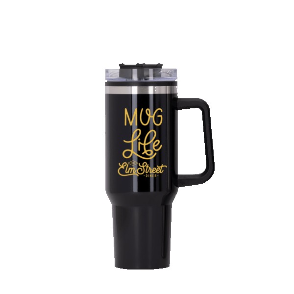 Behemoth 40 oz. Hugo Plastic Interior Stainless Steel Travel Mug 1