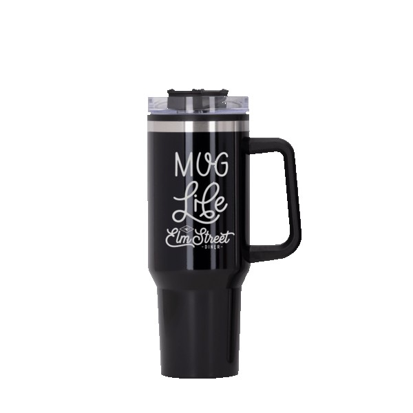 Behemoth 40 oz. Hugo Plastic Interior Stainless Steel Travel Mug 1