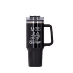 Behemoth 40 oz. Hugo Plastic Interior Stainless Steel Travel Mug - Black Chisel It Behemoth 40 oz. Hugo Plastic Interior Stainless Steel Travel Mug - Black Chisel It