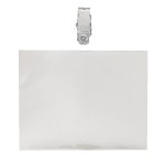 4" x 3" Blank Horizontal Vinyl Pouch with Bulldog Clip 5 4" x 3" Blank Horizontal Vinyl Pouch with Bulldog Clip 5