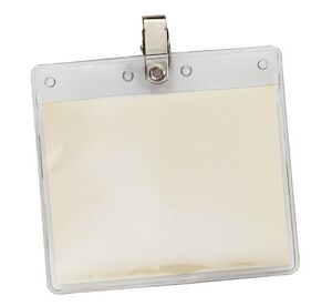 4" X 3" Blank Horizontal Vinyl Pouch With Bulldog Clip 1 4" X 3" Blank Horizontal Vinyl Pouch With Bulldog Clip 1