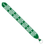 IMPORT Rush 3/4" Polyester Lanyard with Silver Crimp & Split-Ring - Royal Blue Blank IMPORT Rush 3/4" Polyester Lanyard with Silver Crimp & Split-Ring - Royal Blue Blank