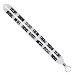 IMPORT Rush 3/4" Polyester Lanyard with Silver Crimp & Split-Ring - Burgundy Blank IMPORT Rush 3/4" Polyester Lanyard with Silver Crimp & Split-Ring - Burgundy Blank