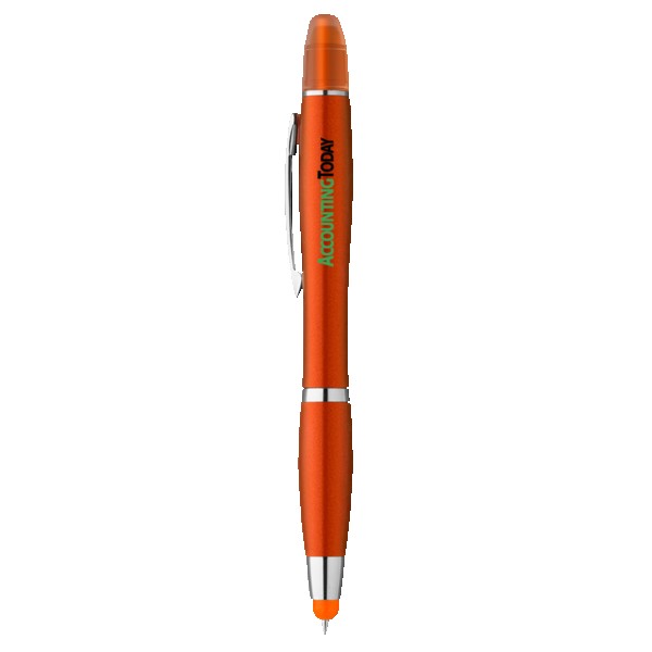 Curvaceous Metallic Stylus Highlighter Pen 1