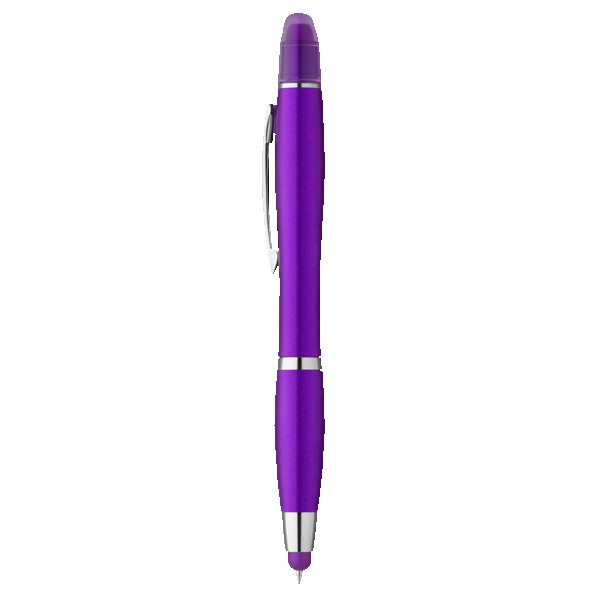 Curvaceous Metallic Stylus Highlighter Pen 1