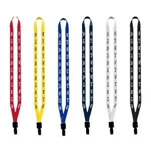 1/2" Polyester Lanyard with Non-Swivel Plastic Hook 1 1/2" Polyester Lanyard with Non-Swivel Plastic Hook 1