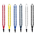 1/2" Polyester Lanyard with Non-Swivel Plastic Hook 1 1/2" Polyester Lanyard with Non-Swivel Plastic Hook 1