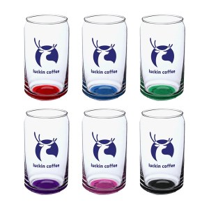 Crafty 16 oz ARC Can Shaped Beer Glasses with Color Bottom 1 Crafty 16 oz ARC Can Shaped Beer Glasses with Color Bottom 1