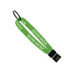 1/2" Cotton Wrist Retainer with Slider & Metal Split-Ring - Lime Green 1/2" Cotton Wrist Retainer with Slider & Metal Split-Ring - Lime Green