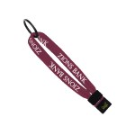 1/2" Cotton Wrist Retainer with Slider & Metal Split-Ring - Burgundy 1/2" Cotton Wrist Retainer with Slider & Metal Split-Ring - Burgundy