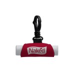 Neoprene Lip Balm Sleeve with Swivel Snap Hook (Lip Balm sold separately) - Red Neoprene Lip Balm Sleeve with Swivel Snap Hook (Lip Balm sold separately) - Red
