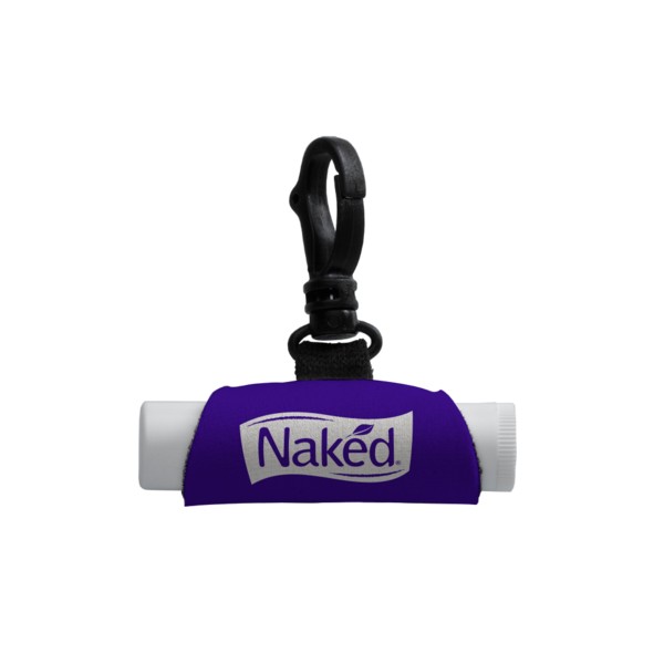Neoprene Lip Balm Sleeve with Swivel Snap Hook (Lip Balm sold separately) 1