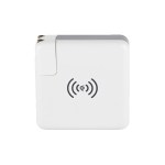Monterey 6700 mAh Wall Adapter Powerbank / Wireless Charger - Blank Monterey 6700 mAh Wall Adapter Powerbank / Wireless Charger - Blank