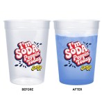 12oz Color Changing Stadium Cup - Translucent Blue Eyecandy Digital Transfer 12oz Color Changing Stadium Cup - Translucent Blue Eyecandy Digital Transfer