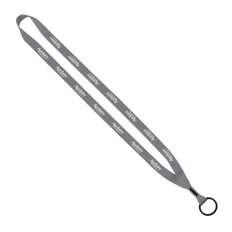 1/2" Polyester Lanyard with Metal Crimp & Split-Ring 1 1/2" Polyester Lanyard with Metal Crimp & Split-Ring 1