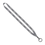 1/2" Polyester Lanyard with Metal Crimp & Split-Ring 1 1/2" Polyester Lanyard with Metal Crimp & Split-Ring 1
