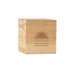 4" x 4" Small Square Wooden Box 4 4" x 4" Small Square Wooden Box 4