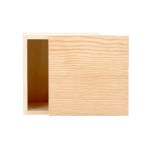 4" x 4" Small Square Wooden Box - Blank 4" x 4" Small Square Wooden Box - Blank