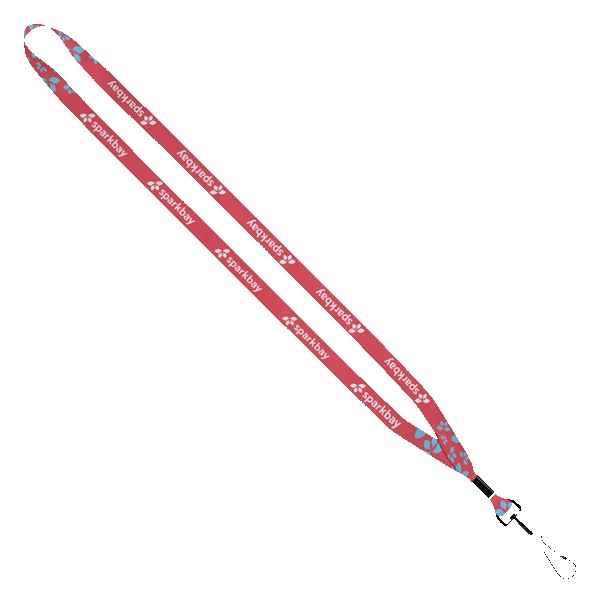 1/2" Dye-Sublimated Lanyard with Metal Crimp and Swivel Snap Hook 1 1/2" Dye-Sublimated Lanyard with Metal Crimp and Swivel Snap Hook 1