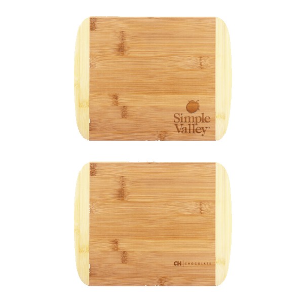 Two-Tone Bamboo Cutting Board 11" x 8-3/4" 1 Two-Tone Bamboo Cutting Board 11" x 8-3/4" 1