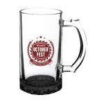 Stout 16 oz Glass Pint Beer Steins - Black Pad Print Stout 16 oz Glass Pint Beer Steins - Black Pad Print