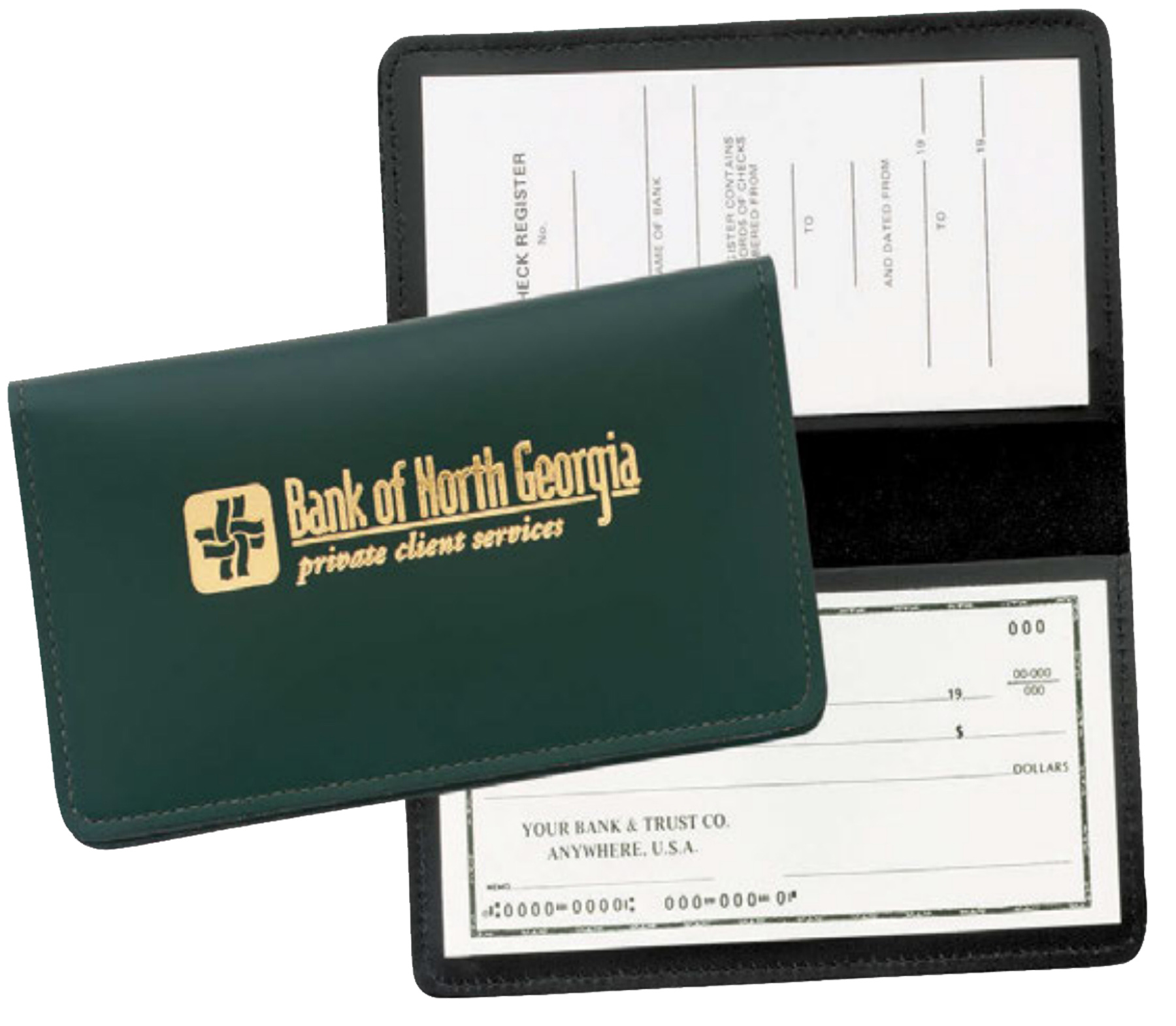 Top Grain Leather Checkbook Cover (Domestic) 1