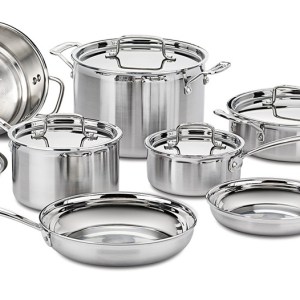 Cuisinart MultiClad Pro Triple Ply Stainless 12-Piece Cookware Set 1 Cuisinart MultiClad Pro Triple Ply Stainless 12-Piece Cookware Set 1