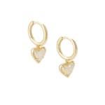 Kendra Scott Ari Heart Gold Huggie Earrings in Iridescent Drury 1 Kendra Scott Ari Heart Gold Huggie Earrings in Iridescent Drury 1