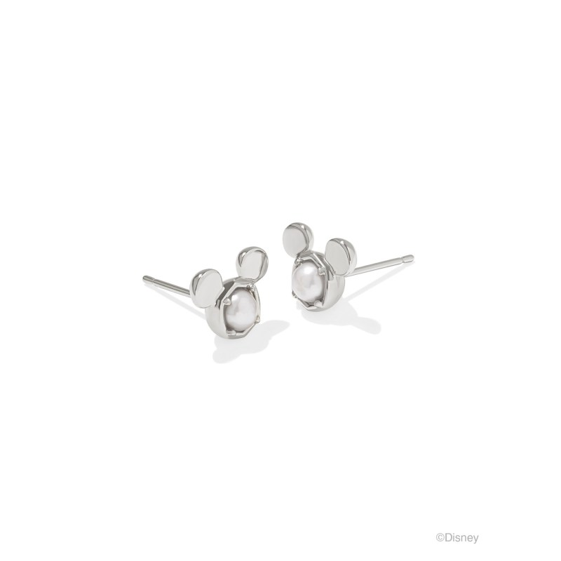Kendra Scott Disney Silver Mickey Mouse Stud Earrings in Freshwater Cultured Pearl 1 Kendra Scott Disney Silver Mickey Mouse Stud Earrings in Freshwater Cultured Pearl 1