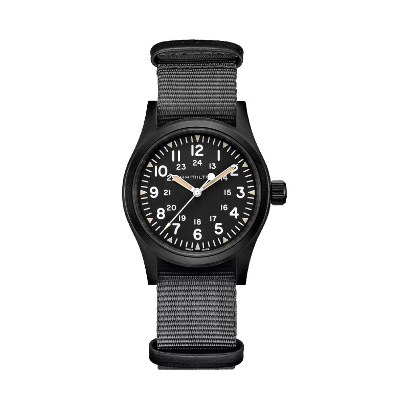Hamilton Khaki Field Mechanical Black Textile Strap Watch 1 Hamilton Khaki Field Mechanical Black Textile Strap Watch 1