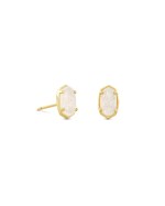 Kendra Scott Emilie Gold Stud Earrings in Iridescent Drusy 1 Kendra Scott Emilie Gold Stud Earrings in Iridescent Drusy 1