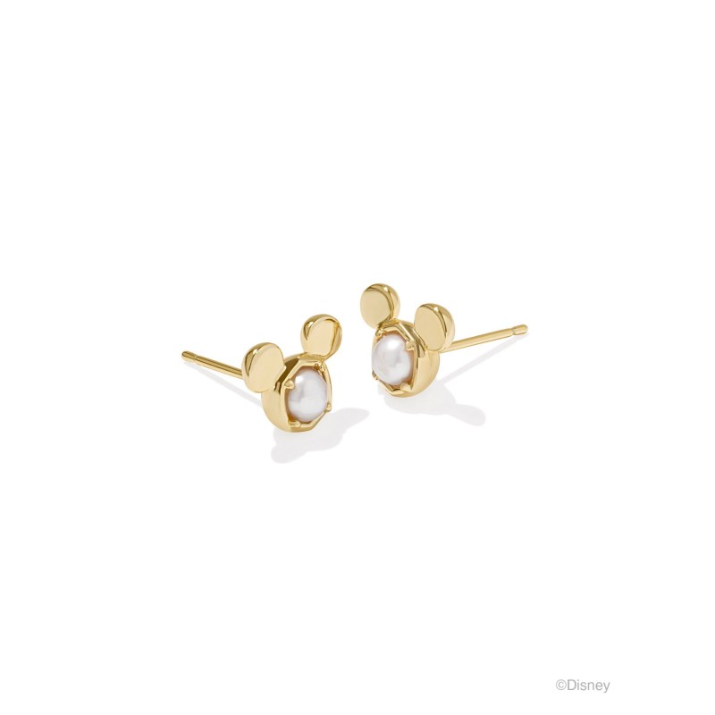 Kendra Scott Disney Gold Mickey Mouse Stud Earrings in Freshwater Cultured Pearl 1 Kendra Scott Disney Gold Mickey Mouse Stud Earrings in Freshwater Cultured Pearl 1
