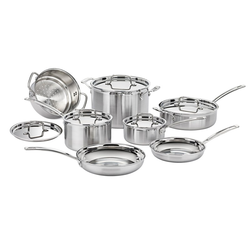 Cuisinart MultiClad Pro Triple Ply Stainless Cookware 12-Piece Set 1 Cuisinart MultiClad Pro Triple Ply Stainless Cookware 12-Piece Set 1