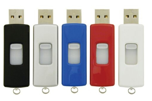 Retractable USB Flash Drive - 1GB 1